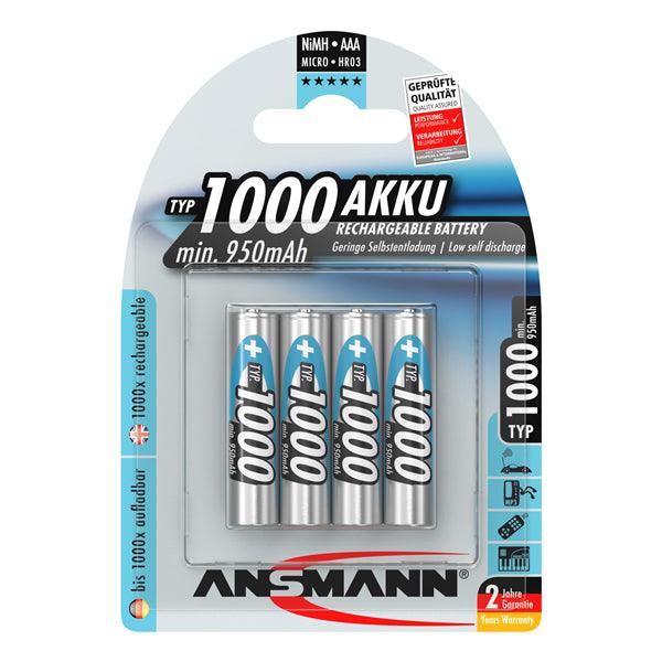 NiMH-Akku AAA 1.2V 950mAh 4er-Blister - handy.ch