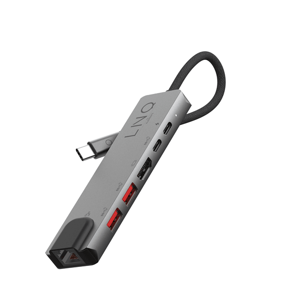 LINQ 6in1 Pro USB-C Multiport Hub - handy.ch