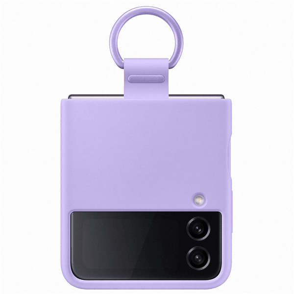 Galaxy Z Flip4 Silicone Cover with Ring violet - handy.ch
