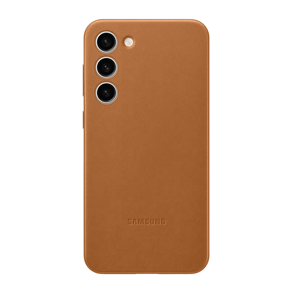 Galaxy S23+ Leather Case camel - handy.ch