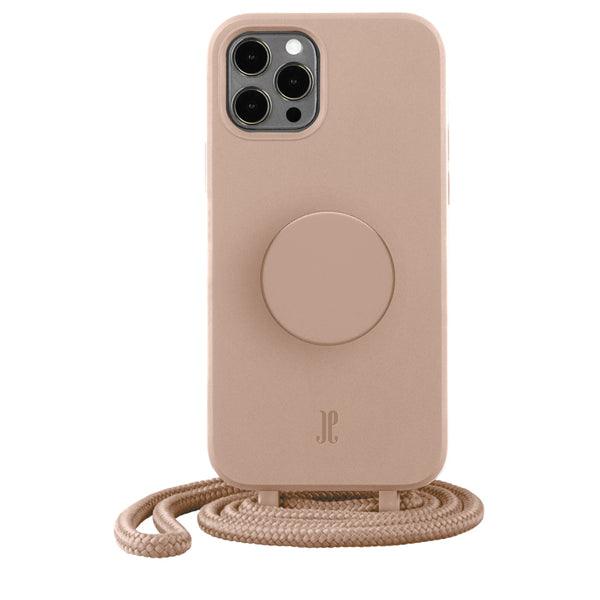 iPhone 12 Pro Max Necklace PopSockets Cover beige - handy.ch