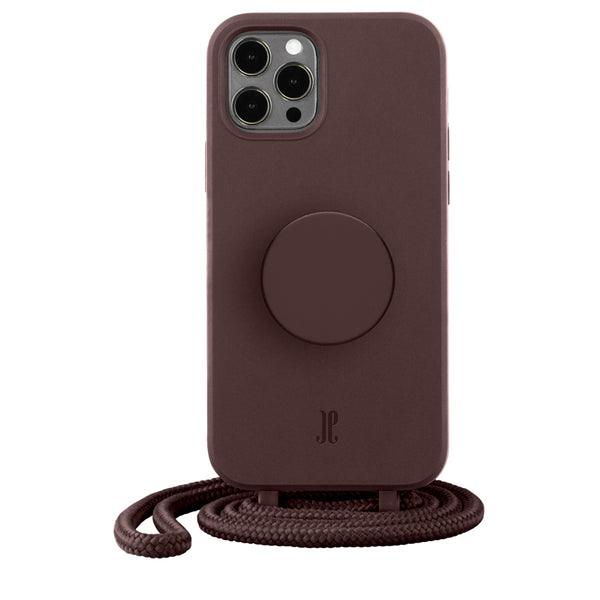 iPhone 12 Pro Max Necklace PopSockets Cover trüffel - handy.ch