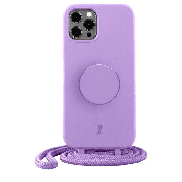 iPhone 12 Pro Max Necklace PopSockets Cover lavendel - handy.ch