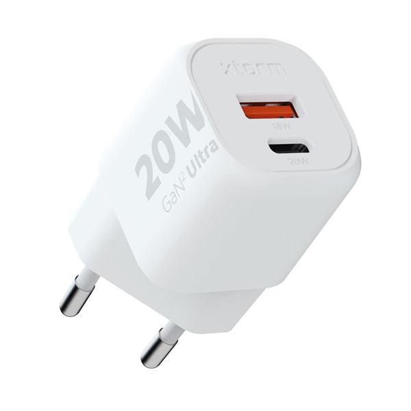 Charger 100-240V 20W PD weiss 1x USB-C / 1x USB-A - handy.ch