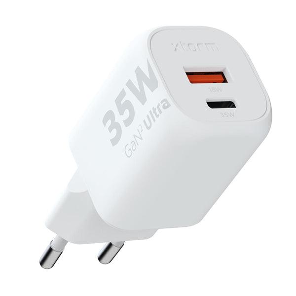 Charger 100-240V 35W PD weiss 1x USB-C / 1x USB-A - handy.ch