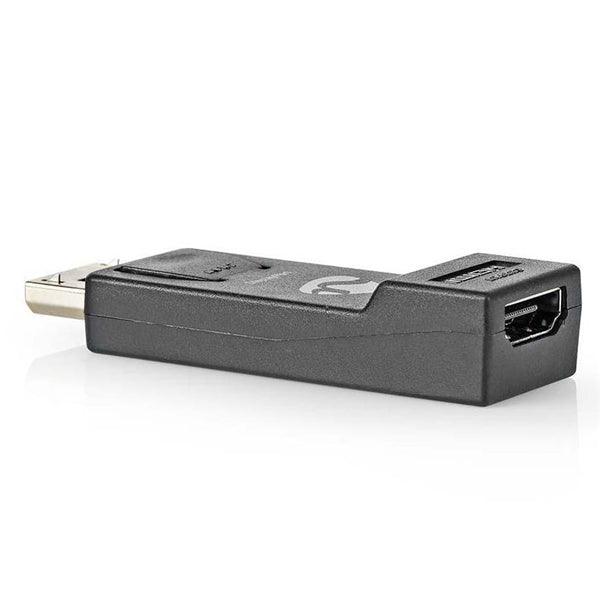Displayport-Adapter | DisplayPort Stecker | HDMI Buchse | 4K@30Hz | Vernickelt | Gerade | Rund | ABS | ABS | Schwarz | Box - handy.ch