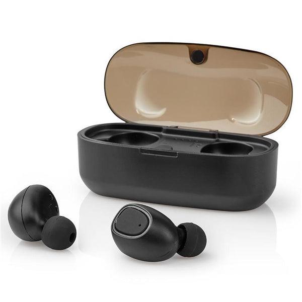 Vollständig drahtlose Kopfhörer | Bluetooth® | max Batteriespielzeit: 5 Std | Drücken Sie Strg | Ladegehäuse | Kabelloses Ladegehäuse | Eingebautes Mikro | Stimmkontrolle | Schwarz - handy.ch