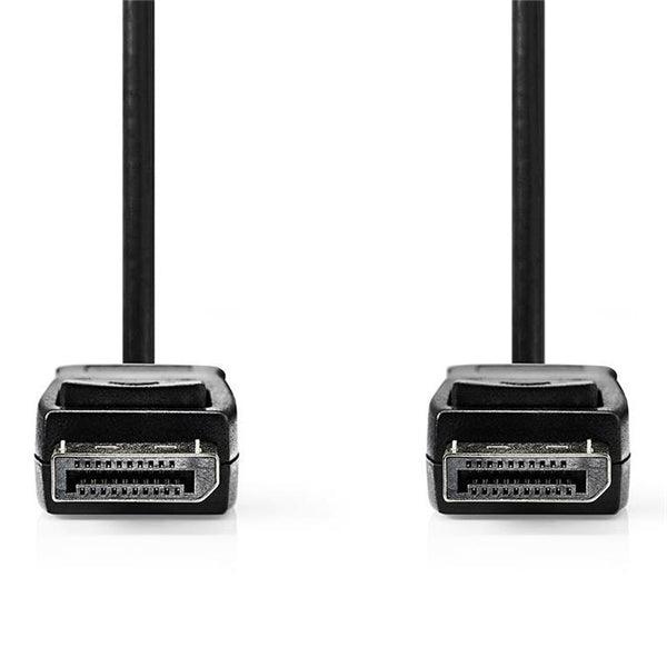 Displayport-Kabel | DisplayPort Stecker | DisplayPort Stecker | 8K@60Hz | Vernickelt | 3.00 m | Rund | PVC | Schwarz | Plastikbeutel - handy.ch