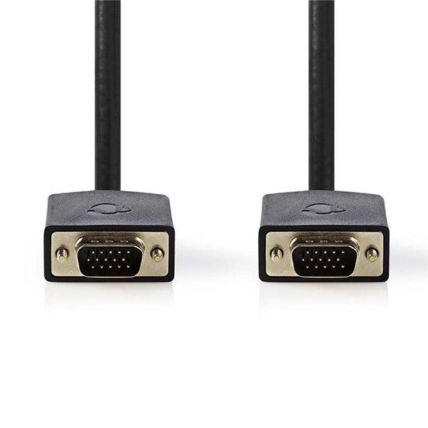 VGA-Kabel | VGA Stecker | VGA Stecker | Vergoldet | Maximale Auflösung: 1920x1200 | 10.0 m | rund | ABS | Anthrazit | Verpackung mit Sichtfenster - handy.ch