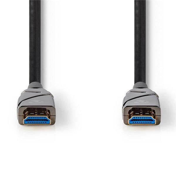 Aktive optische High Speed ??HDMI-Kabel mit Ethernet | HDMI Stecker | HDMI Stecker | 4K@60Hz | 18 Gbps | 75.0 m | Rund | PVC | Schwarz | Kartonverpackung - handy.ch