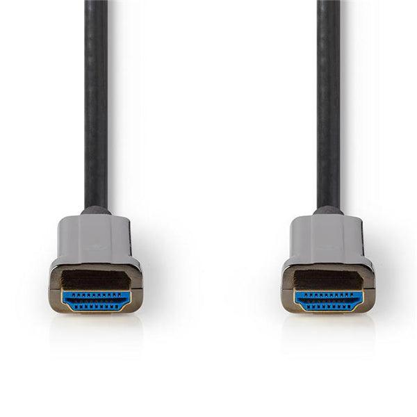 Aktive Optische Ultra High Speed ??HDMI-Kabel mit Ethernet | HDMI Stecker | HDMI Stecker | 8K@60Hz | 48 Gbps | 15.0 m | Rund | PVC | Schwarz | Kartonverpackung - handy.ch