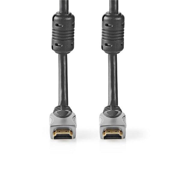 High Speed ??HDMI  Kabel mit Ethernet | HDMI Stecker | HDMI Stecker | 4K@30Hz | 10.2 Gbps | 20.0 m | rund | PVC | Schwarz | Hartschalenblister - handy.ch