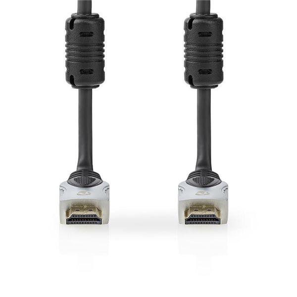 HDMI -Kabel | HDMI Stecker | HDMI Stecker | 8K@60Hz | Vergoldet | 1.00 m | Gerade | PVC | Anthrazit | Box - handy.ch