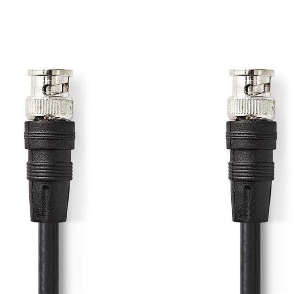 BNC-Videokabel | BNC-Stecker | BNC-Stecker | Vernickelt | 75 Ohm | 5.00 m | Rund | PVC | Schwarz | Umschlag - handy.ch