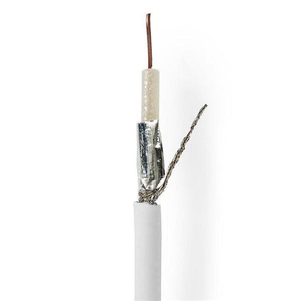 Antennenkabel auf Rolle | KOKA 799 | 75 Ohm | Doppelt geschirmt | ECA | 10.0 m | Koax | PVC | Weiss | Rolle - handy.ch