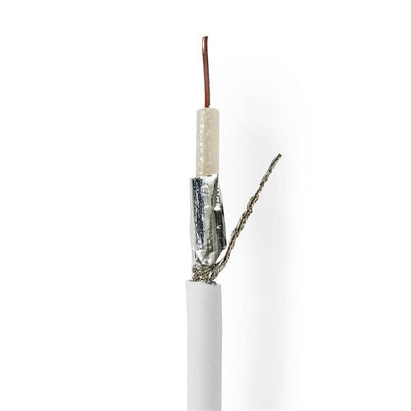 Antennenkabel auf Rolle | KOKA 799 | 75 Ohm | Doppelt geschirmt | ECA | 100.0 m | Koax | PVC | Weiss | Rolle - handy.ch