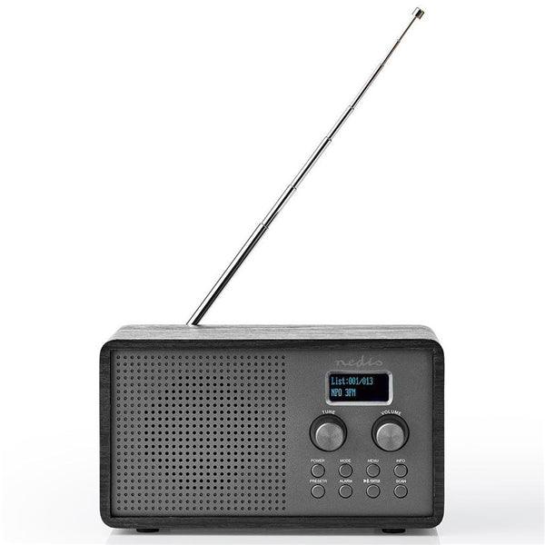DAB+ Radio | Tisch Ausführumg | DAB+ / FM | 1.3 " | Scharz-weiss Monitor | Batteriebetrieben / Stromversorgung über USB | Digital | 4.5 W | Bluetooth® | Wecker | Sleep Timer | Schwarz - handy.ch