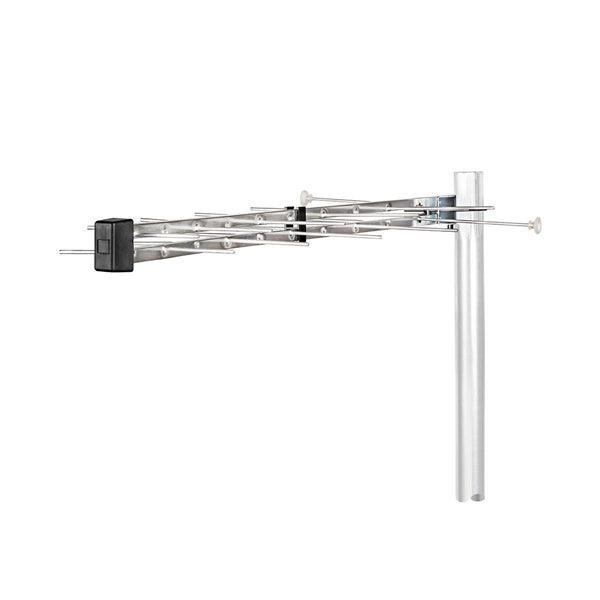 Aussenantenne | UHF | Empfangsbereich: =50 Km | LTE800 | Verstärkung dBi (bei Antennenkabel): 12 dB | 75 Ohm | Antennenlänge: 870 mm | Aluminium - handy.ch