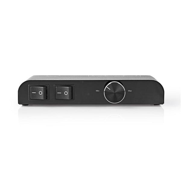 Lautsprecher Control Box | 2-Port port(s) | Banane | Lautsprecherimpedanz: 4-16 Ohm | Maximale Belastung pro Kanal: 60 W | Lautstärke-Regler | Aluminium | Schwarz - handy.ch