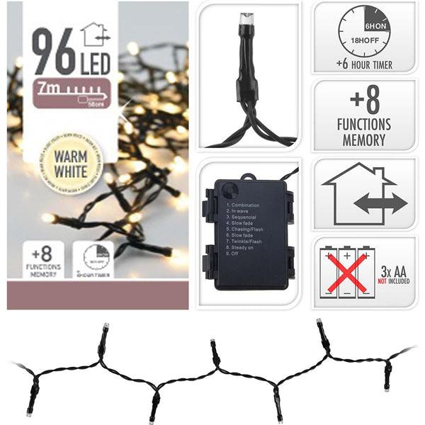 LICHTERKETTE 96 LEDS WW AUssEN - handy.ch