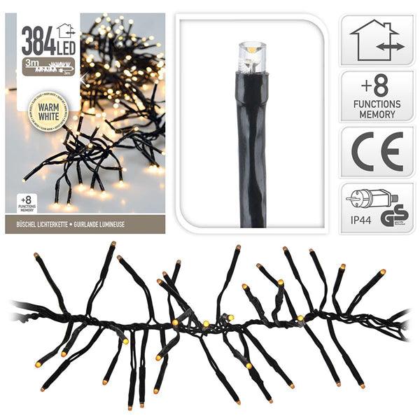 CLUSTERLICHTERKETTE 384 LED WW - handy.ch