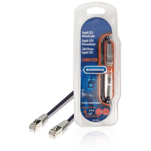 CAT6 F/UTP-Netzwerkkabel RJ45 (8P8C) male - RJ45 (8P8C) male 2.00 m Blau - handy.ch