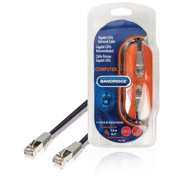 CAT6 F/UTP-Netzwerkkabel RJ45 (8P8C) male - RJ45 (8P8C) male 5.00 m Blau - handy.ch