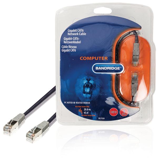 CAT6 F/UTP-Netzwerkkabel RJ45 (8P8C) male - RJ45 (8P8C) male 20.0 m Blau - handy.ch