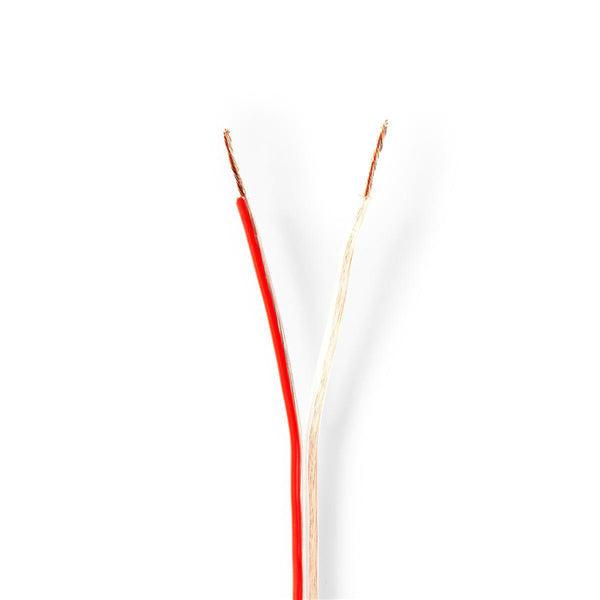 Lautsprecherkabel | 2x 0.75 mm² | Kupfer | 50.0 m | rund | PVC | Transparent | Rolle - handy.ch