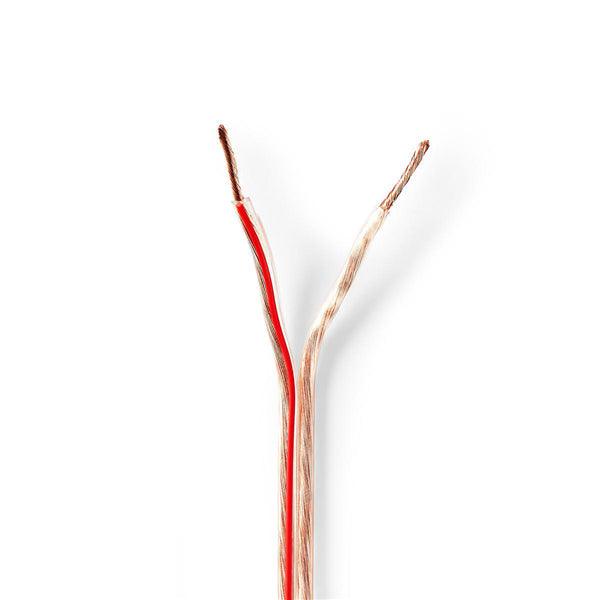 Lautsprecherkabel | 2x 1.50 mm² | Kupfer | 50.0 m | rund | PVC | Transparent | Rolle - handy.ch