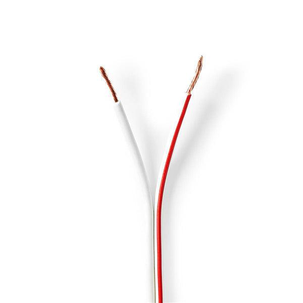 Lautsprecherkabel | 2x 1.50 mm² | Kupfer | 50.0 m | rund | PVC | Weiss | Rolle - handy.ch
