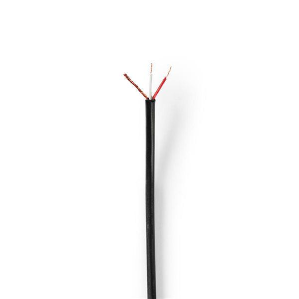 Mikrofonkabel | 2x 0.08 mm² | Kupfer | 100.0 m | Rund | PVC | Schwarz | Rolle - handy.ch