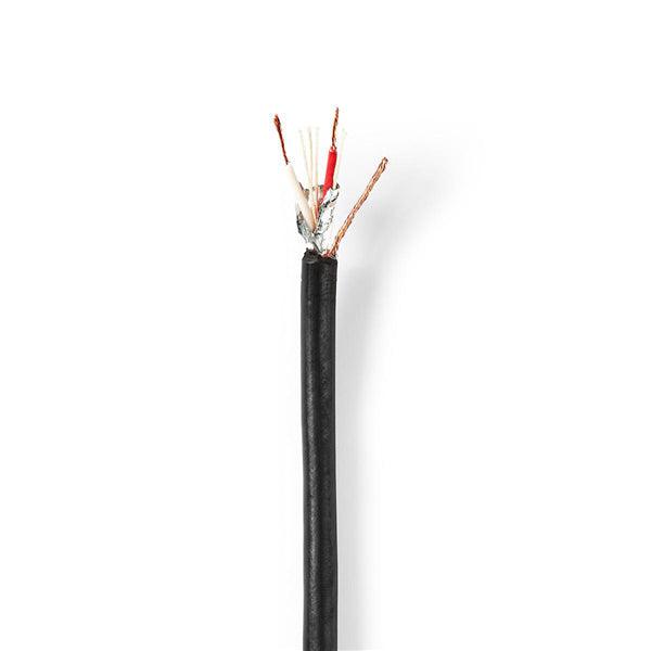 Mikrofonkabel | 2x 0.25 mm² | Kupfer | 100.0 m | Rund | PVC | Schwarz | Rolle - handy.ch