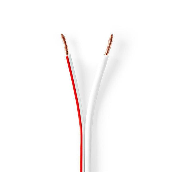 Lautsprecherkabel | 2x 2.50 mm² | Kupfer | 100.0 m | Rund | PVC | Weiss | Rolle - handy.ch