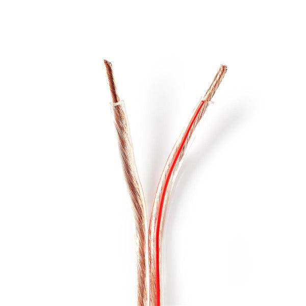 Lautsprecherkabel | 2x 4.00 mm² | Kupfer | 25.0 m | Rund | PVC | Transparent | Rolle - handy.ch