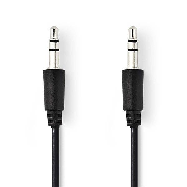 Stereo-Audiokabel | 3.5 mm Stecker | 3.5 mm Stecker | Vernickelt | 2.00 m | Rund | Schwarz | Umschlag - handy.ch