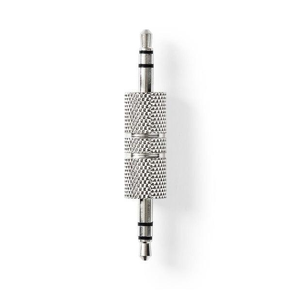 Stereo-Audio-Adapter | 3.5 mm Stecker | 3.5 mm Stecker | Vernickelt | Gerade | Metall | Silber | 10 Stück | Plastikbeutel - handy.ch