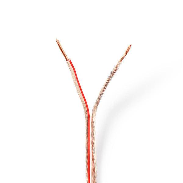 Lautsprecherkabel | 2x 1.50 mm² | CCA | 50.0 m | rund | PVC | Transparent | Eingewickelt - handy.ch