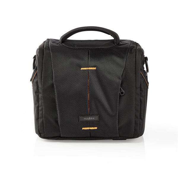 Kamera Tasche | Schultertasche | Wasserabweisend | 190 mm | 120 mm | 220 mm | Gesamtzahl der Fächer: 8 | Orange / Schwarz - handy.ch