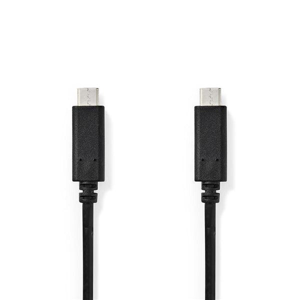 USB-Kabel | USB 3.2 Gen 1 | USB-C Stecker | USB-C Stecker | 60 W | 4K@60Hz | 5 Gbps | Vernickelt | 1.00 m | Rund | PVC | Schwarz | Box - handy.ch
