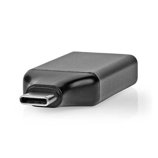 USB-C Adapter | USB 3.2 Gen 1 | USB-C Stecker | DisplayPort Buchse | 4K@60Hz | Rund | Vernickelt | Grau / Schwarz | Umschlag - handy.ch
