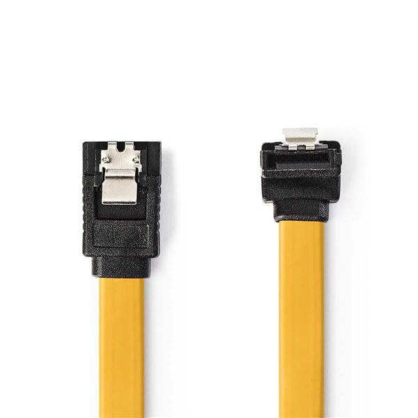 SATA Kabel | 6 Gbps | SATA 7-Pin-Buchse | SATA 7-Pin-Buchse | Vernickelt | 0.50 m | Flach | PVC | Gelb | Umschlag - handy.ch