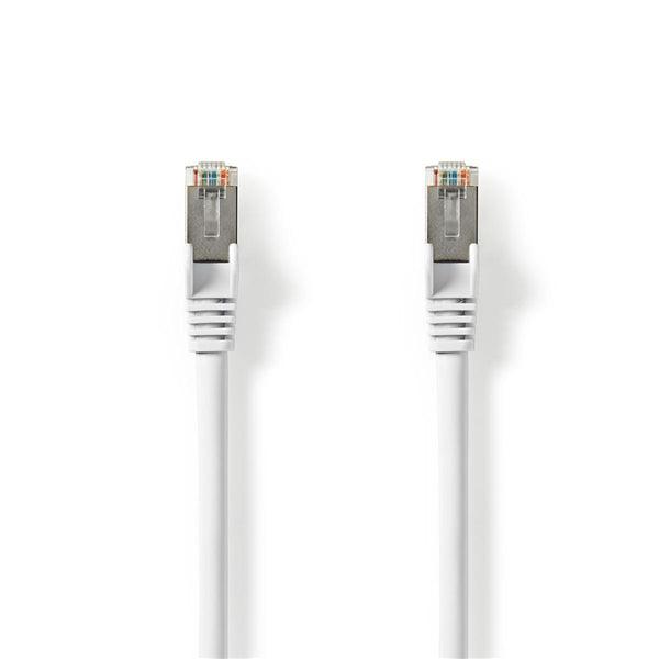 Cat 8.1 Kabel | S/FTP | RJ45 Stecker | RJ45 Stecker | 7.50 m | Rund | LSZH | Weiss | Plastikbeutel - handy.ch