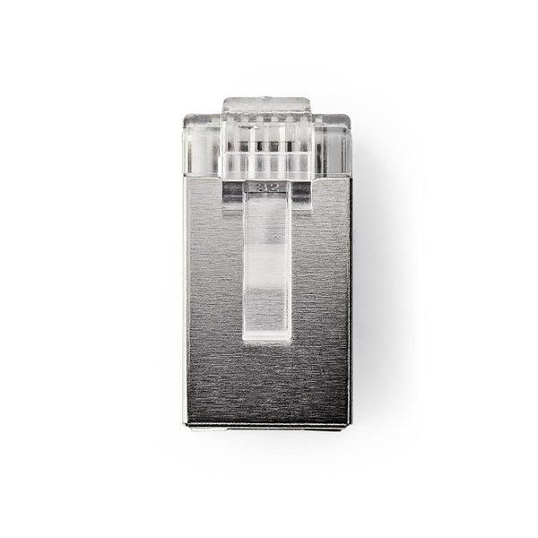 RJ45-Stecker | Stecker | Solid UTP CAT6 | Gerade | Vergoldet | 10 Stück | PVC | Transparent | Plastikbeutel - handy.ch