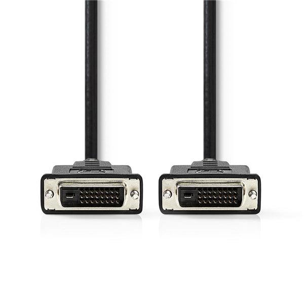 DVI-Kabel | DVI-D 24+1-Pin Stecker | DVI-D 24+1-Pin Stecker | 1080p | Vernickelt | 3.00 m | Gerade | PVC | Schwarz | Aufhänger - handy.ch