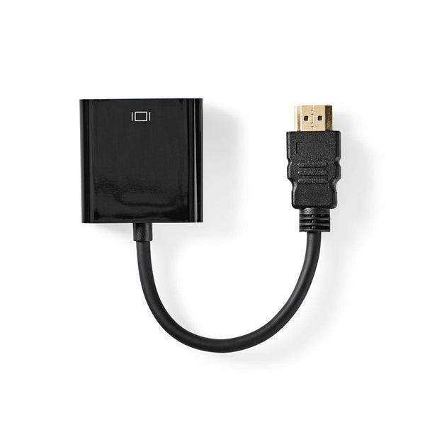 HDMI -Kabel | HDMI Stecker | VGA Buchse | 1080p | Vernickelt | 0.20 m | Gerade | PVC | Schwarz | Aufhänger - handy.ch