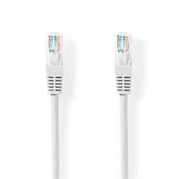 Cat 5e-Kabel | U/UTP | RJ45 Stecker | RJ45 Stecker | 15.0 m | Rund | PVC | Weiss | Aufhänger - handy.ch