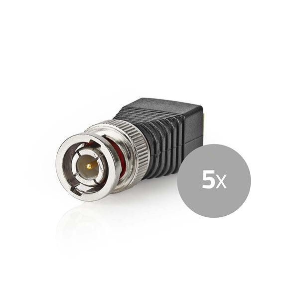CCTV-Sicherheitssteckverbinder | 5x | 2-adrig an BNC-Buchse - handy.ch