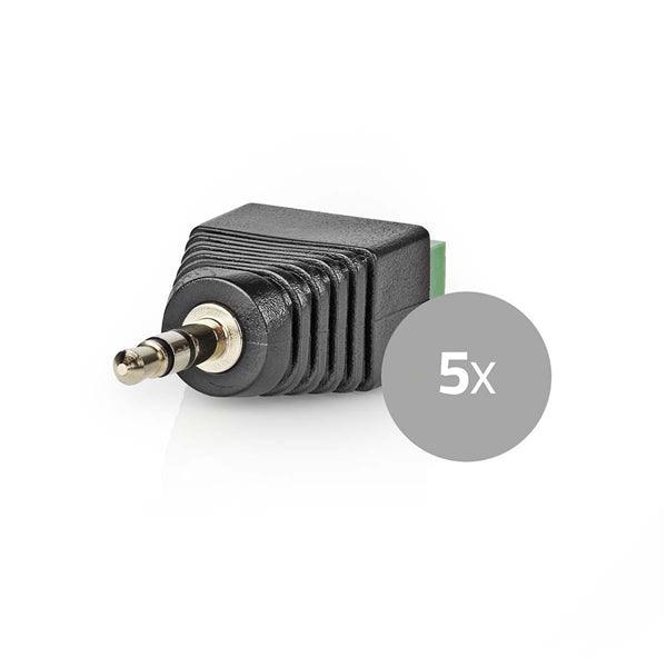 CCTV-Sicherheitsstecker | 3-Way Terminal Block | 3.5mm Klinken-Stecker | Stecker | Grün / Schwarz - handy.ch
