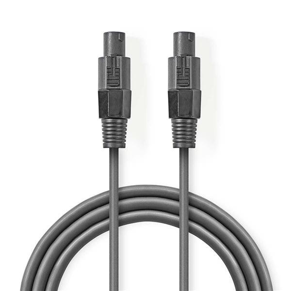 Lautsprecherkabel | 48 x 0.20 mm | Kupfer | 10.0 m | Rund | PVC | Dunkelgrau | Kartonverpackung - handy.ch